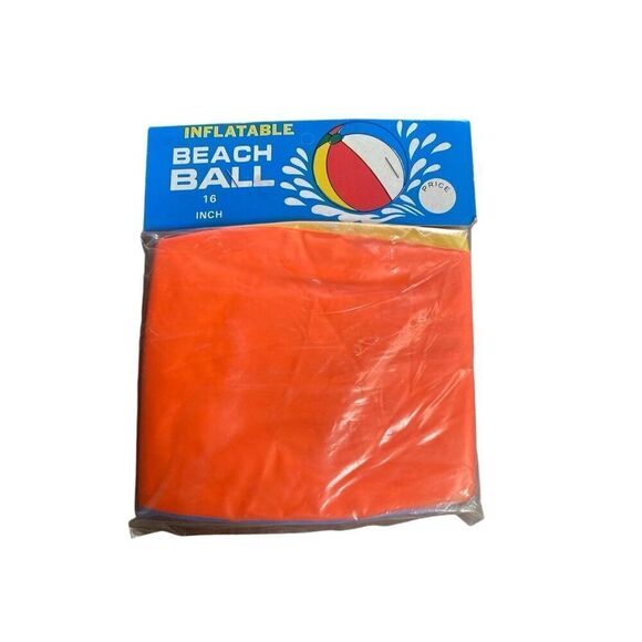 Vintage 1960s Beach Ball NOS NIP 16 inch Movie Prop - Picture 1 of 3